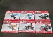 (6) NEW Spin Master BOLTS & ERECTOR Toy Models (from the makers of MECCANO)