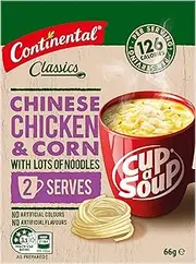 Continental Classics Chinese Chicken & Corn With Lots Of Noodles Cup A Soup 66 g