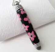 Secret Compartment stylus keychain/pendant. Handmade, One Of A Kind
