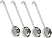 GOOHOCHY 4-Piece Stainless Steel Ladle Set Pizza Sauce Spoon Measuring Spoon Soup Ladle Versatile Kitchen Tool