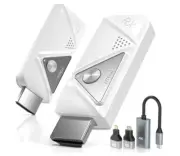 HDMI Transmitter and Receiver 1080P, Portable Wireless HDMI Extender Kit, Plug