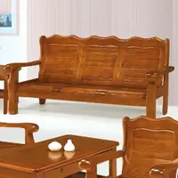 在飛比找momo購物網優惠-【MUNA 家居】766型柚木色實木組椅/三人座(沙發 實木