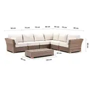 Coco Corner Outdoor Wicker Modular Lounge Setting - Outdoor Wicker Lounges