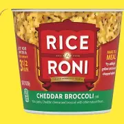 Rice-A-Roni, Cheddar Broccoli Rice, 2.11 oz Cup, Quick Cook Microwave Cup
