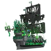 NUTCRACKER Pirate Ship Model Building Kits with LED Light, Ghost Ship Flying ...