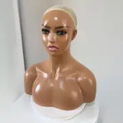Female Mannequin Head Wig Holder Wig Display Stand for Glasses Necklace Hats