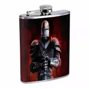 Medieval Knight D1 Flask 8oz Stainless Steel Hip Drinking Whiskey