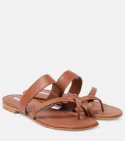 [Manolo Blahnik] Manolo Blahnik Susacru leather sandals AU 6 brown