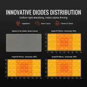 200W Full Spectrum LED Grow Light with Dimmable Samsung Diodes for Indoor Plants