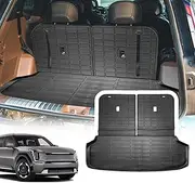 YEBOOCA Cargo Liner Compatible with 2024-2025 Kia EV9 Trunk Mat Cargo Mat Back Seat Cover Protector Dog Liner Pet Mat Cargo Trunk Liner(Backrest Mats+Trunk Mat)