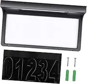 LALAFINA Solar Address Sign Plaque Lighted House Number Sign for Easy to Install Outdoor Solar House Number Plaque for Visibility Day Night