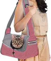 Dog Sling Carrier | Pet Sling Carrier Carrying Bag,Dog Carry Bag with Storage Pocket, Breathable Travel Pet Carrier, Puppy Carrier for Cats Small Dogs, Pet Supplies
