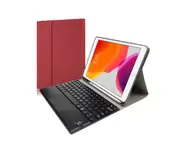 Keyboard Case with Detachable Touchpad Keyboard and Pencil Holder for iPad 9.7/10.2/10.5 - Red