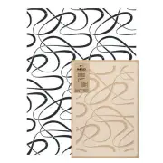 GEOMETRIC reusable PLASTIC STENCIL Template 25.6"x37.4" Allover CURVY LINES