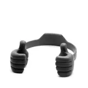 10PCS Universal Adjustable Plastic Thumbs Modeling Mobile Phone Holder Fashion Phone Stand Bracket Holder - Black
