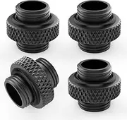 SDTC Tech 4-Pack G1/4" 5mm Male to Male Connector with Sealed O-Ring for PC Water Cooling Systems Extender Fitting