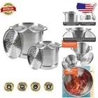 Elegant Aluminum Steamer Set 32 Qt & 10 Qt - Dual Piece Kitchen Essential