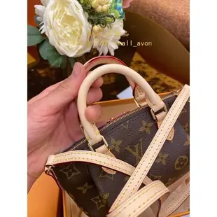 【二手正品】LV 路易威登 經典老花 水餃包 M61253 Monogram Nano Turenne 小款 99新