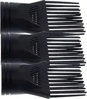 Hair Dryer Wind Comb 3pcs Professional Flat Nozzle Brush Hair Dryer Attachment for Fast Drying