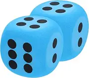 Gogogmee 2pcs Large Foam Dice Kids Games Big Dice for Classroom Activities Kick Foam Dices Large Dice Set for Educational Entertainment