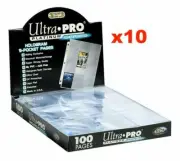 10 x ULTRA PRO PLATINUM TRADING CARD 9 POCKET SLEEVES AFL POKEMON MTG NRL