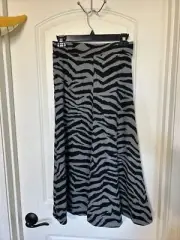 NWT PHILOSOPHY ZEBRA/TIGER ANIMALPRINT LONG SKIRT XS
