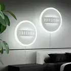 Modern LED Wall Sconces Set of Two White Bedside Wall Light Acrylic Wall Lamp...