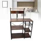 5Tier Freestand Home Baker Rack Microwave Oven Stand Industrial Storage Shelf
