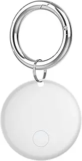 [Frylaa] Air Tracker Tags GPS Tracker Case,Mini Key Item Finder Locator,No Monthly Fee with Apple Find My(iOS only),Anti-Lost Bluetooth Tag ItemTracker Case for Luggages/Kids/Pets/Wallet/Bag-1Pcs-White