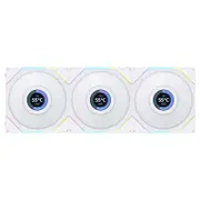 Lian Li UNI FAN TL LCD 120 Reverse Blade ARGB 120mm White PWM Fan - 3 Pack