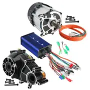 72V 1500W Brushless Differential Motor 36-84V Controller 9.5:1 Gearbox Fr e-Bike