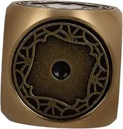 ZUNOXAZ Creative Hand Polished Brass Dice Set Sided Retro Metal Dice for Board Games Tabletop Play Unique Vintage Gaming Accessory