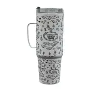 Handmade 30oz Stainless Steel Tumbler w/Handle~Chicken Lovers~Chicks~Farm~Gift