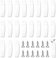 60 Sets Plastic Drawer Stops Non-Slip Drawer Stopper for Dressers, Clear PVC Drawer Stoppers with Stainless Steel Screws for Furniture Drawer Bottoms Maintenance Tool Kit (White)