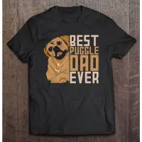 在飛比找蝦皮購物優惠-Best Puggle Dad Ever 可愛動物狗主人 T