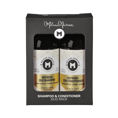MELANIE NEWMAN Refresh Duo Pack 50ml Shampoo Conditioner Dog Canine Grooming