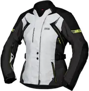 IXS Liz-ST, textile jacket waterproof women , color: Grey/Black/Yellow , size: 3XL