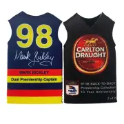 Carlton Draught Mark Bickley Stubby Holder Crows 97-98 Back 2 Back Premiership