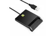 USB Smart Card Reader Common Access CAC ID IC ATM Bank Card Cloner Connector