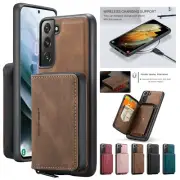 Case For Samsung S22 Ultra S21+ S20 FE 5G Note 10 Plus 9 8 Leather Wallet Cover