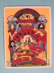 Music STICKER: LED ZEPPELIN Concert Poster 1971 in Empire Pool Wembley, London