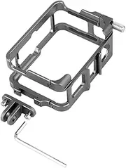 Generic Aluminum Frame Cage with Cold Shoe Metal Cage Protective Frame Camera Cage for Insta360 Ace Pro 2 for Insta360 Ace/Insta360 Ace Pro