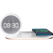 Liquid Ears Alarm Clock with 15W Wireless Charging