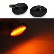 2x Dynamic Flowing smoke amber LED Side Marker signal Light For Fiat 500 500c (for: Fiat)
