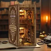3D Wooden Puzzle for Adults Bookstore With LED Lights Sealed Box