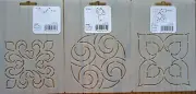 Stencil Quilting set of 3 QC Elegance North Sea Spartan Summer quilt Zentangle