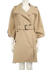 Camel Trench Cape Coat