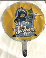THE JOKER BALLOON MYLAR 18” NOS VINTAGE