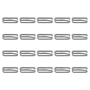 40 Pcs 25mm 9 Shape Bra Strap Hooks, Adjustment Slide Bra Strap Clips, Black