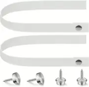 Windyun 2 Pcs RV Door Straps with 4 Pcs Button Snap 18 Inch Camper RV Sliding Do